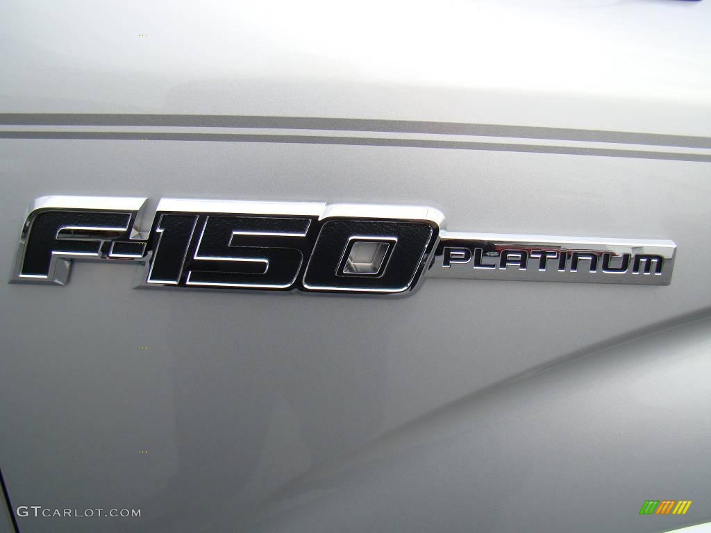 2010 F150 Platinum SuperCrew 4x4 - Ingot Silver Metallic / Sienna Brown Leather/Black photo #17