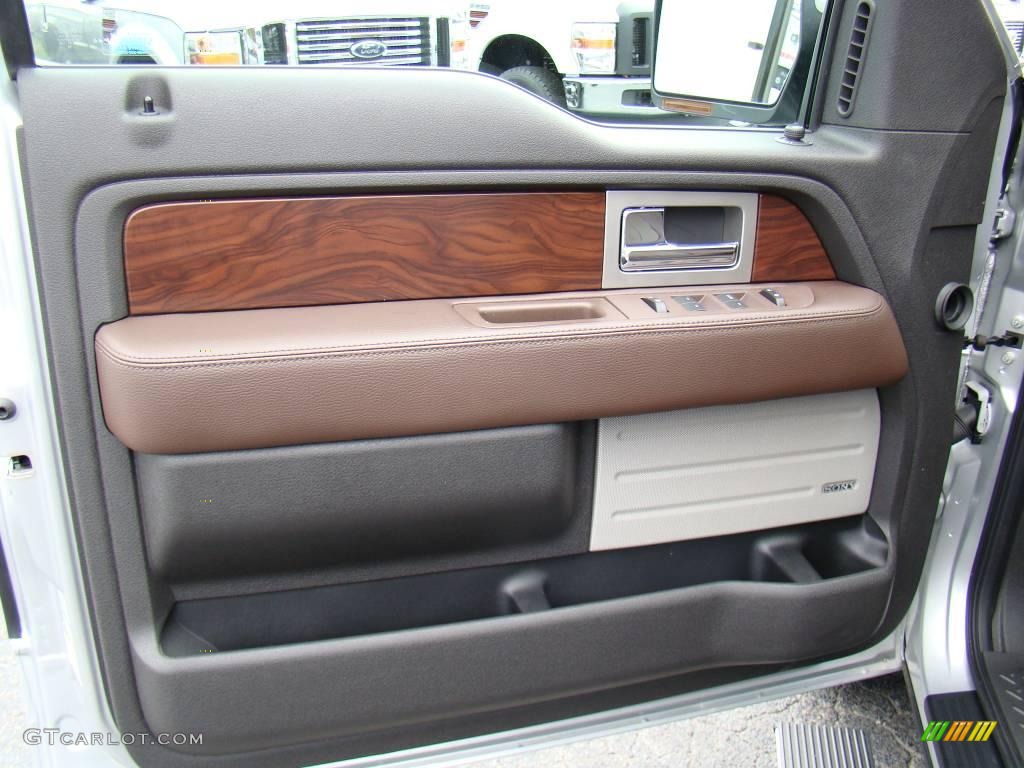 2010 F150 Platinum SuperCrew 4x4 - Ingot Silver Metallic / Sienna Brown Leather/Black photo #18