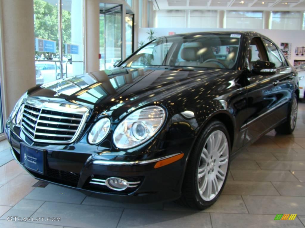 2008 E 350 4Matic Sedan - Black / Cashmere photo #1