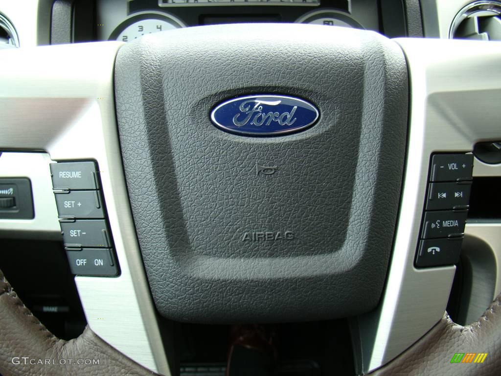 2010 F150 Platinum SuperCrew 4x4 - Ingot Silver Metallic / Sienna Brown Leather/Black photo #34