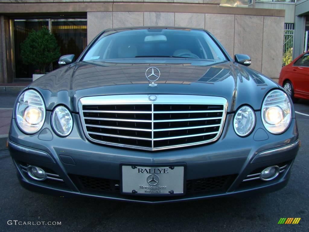 2008 E 350 4Matic Sedan - Flint Grey Metallic / Cashmere photo #2