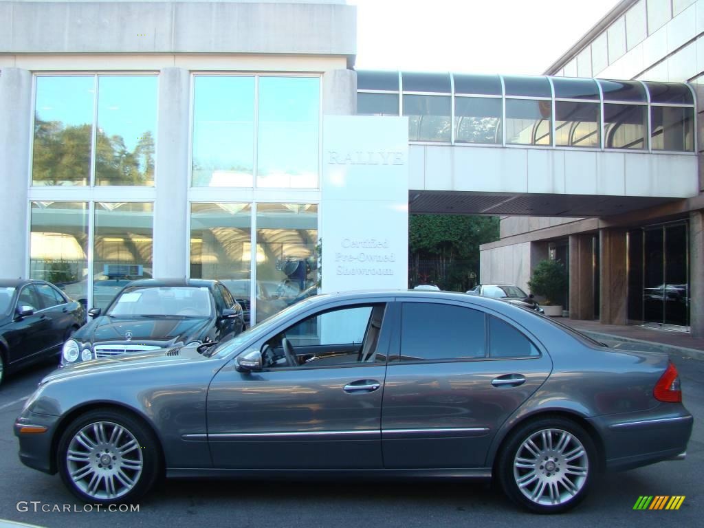 2008 E 350 4Matic Sedan - Flint Grey Metallic / Cashmere photo #3