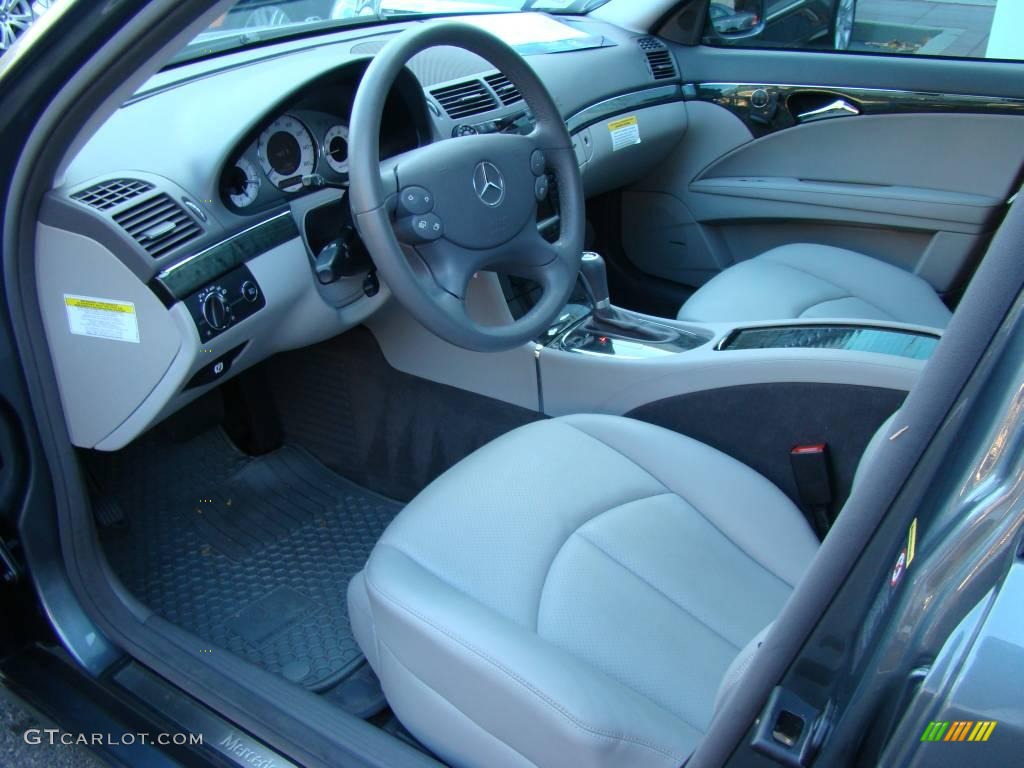 2008 E 350 4Matic Sedan - Flint Grey Metallic / Cashmere photo #10