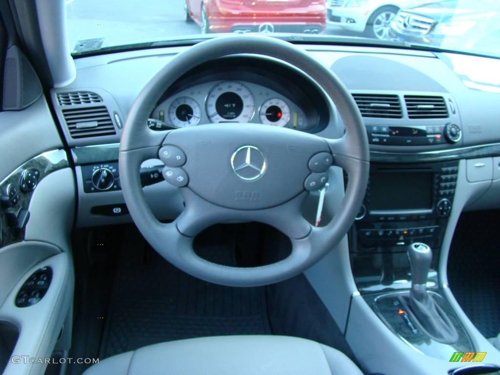 2008 E 350 4Matic Sedan - Flint Grey Metallic / Cashmere photo #11
