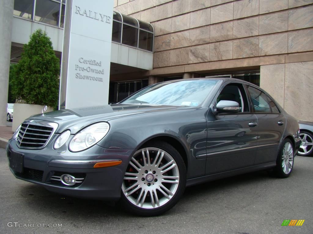 2008 E 350 Sedan - Flint Grey Metallic / Black photo #1