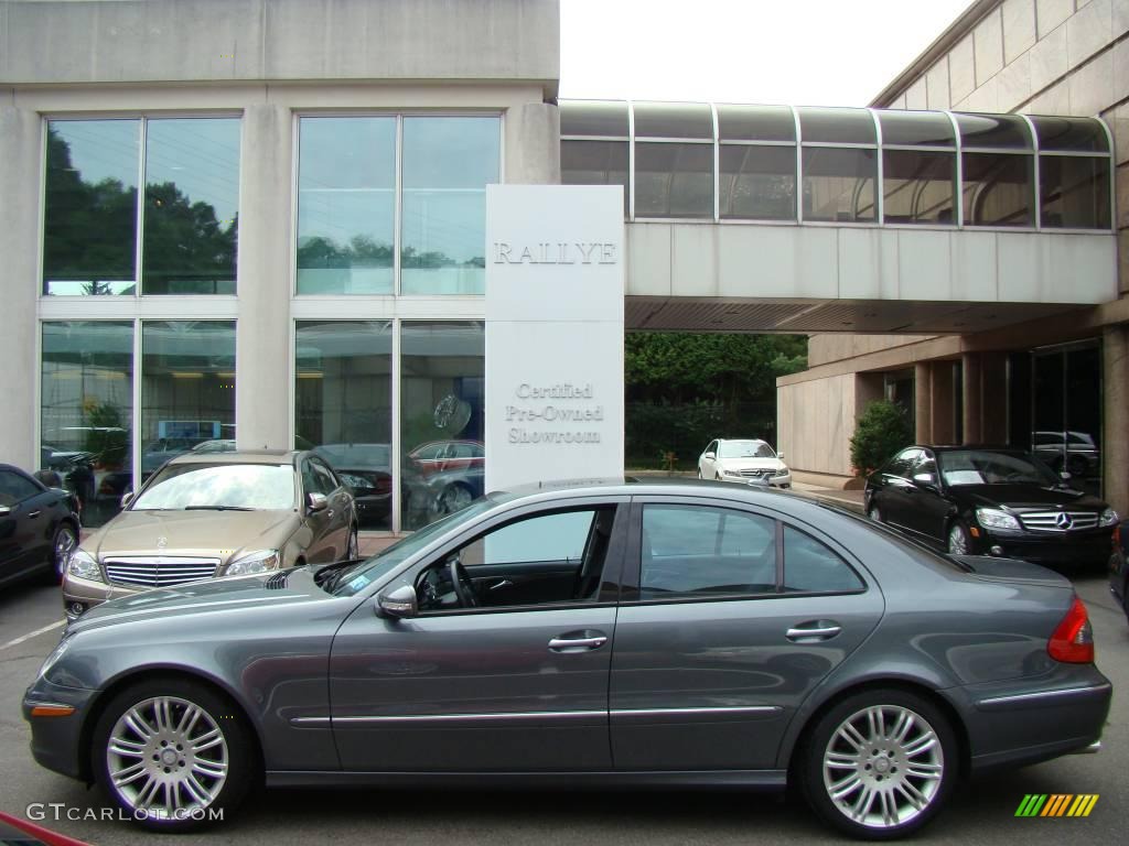 2008 E 350 Sedan - Flint Grey Metallic / Black photo #3
