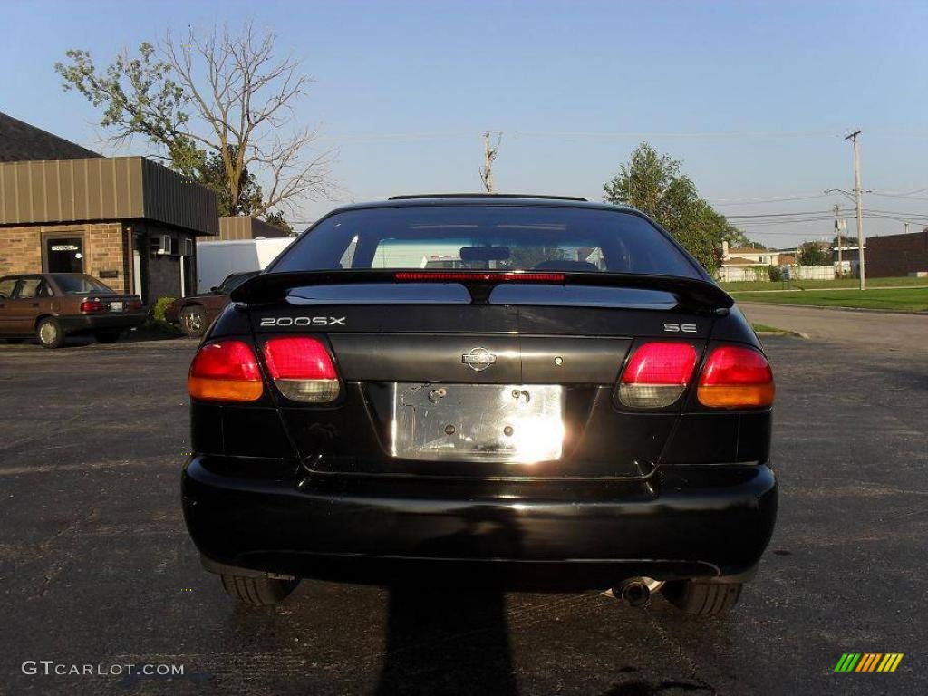 1998 200SX SE Coupe - Super Black / Black photo #8