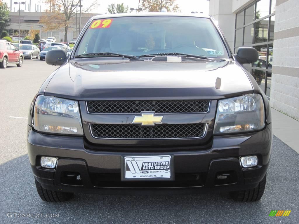 2009 TrailBlazer LT 4x4 - Dark Cherry Metallic / Gray photo #2