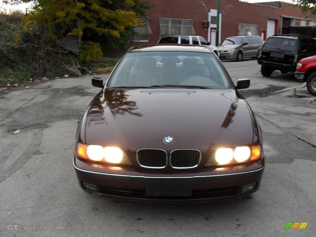 1997 5 Series 528i Sedan - Canyon Red Metallic / Sand Beige photo #2