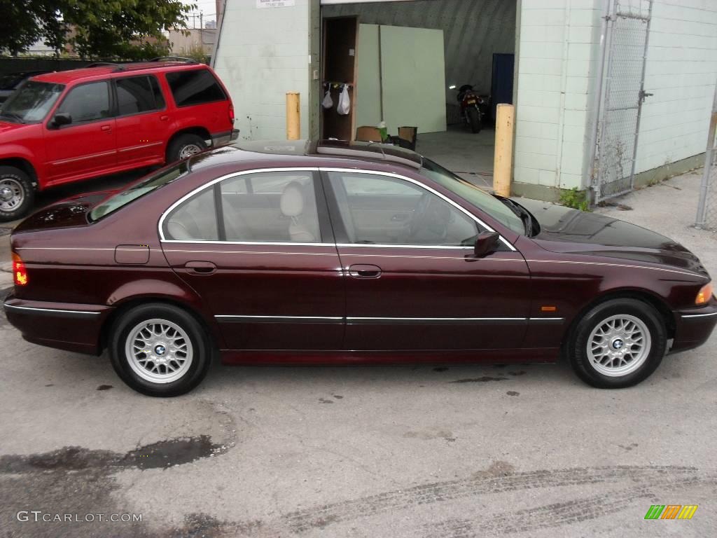1997 5 Series 528i Sedan - Canyon Red Metallic / Sand Beige photo #6