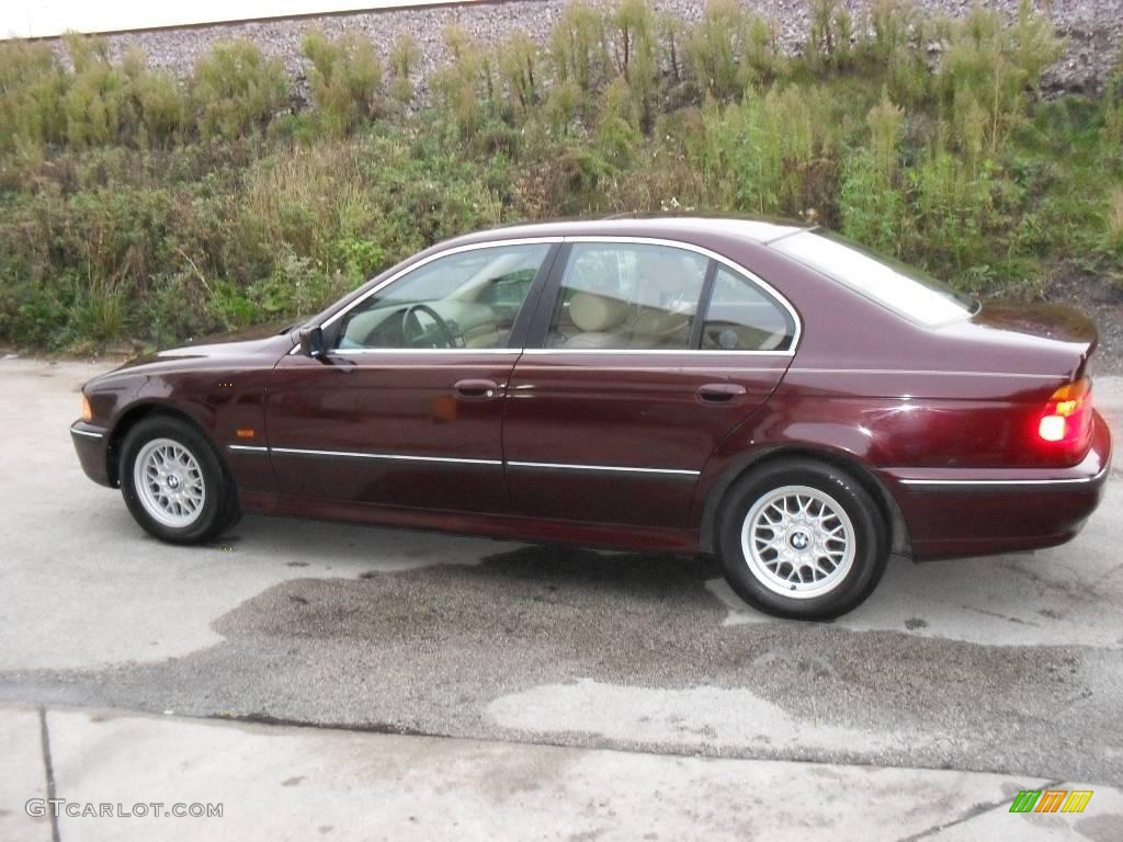1997 5 Series 528i Sedan - Canyon Red Metallic / Sand Beige photo #8