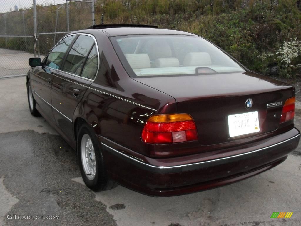 1997 5 Series 528i Sedan - Canyon Red Metallic / Sand Beige photo #11