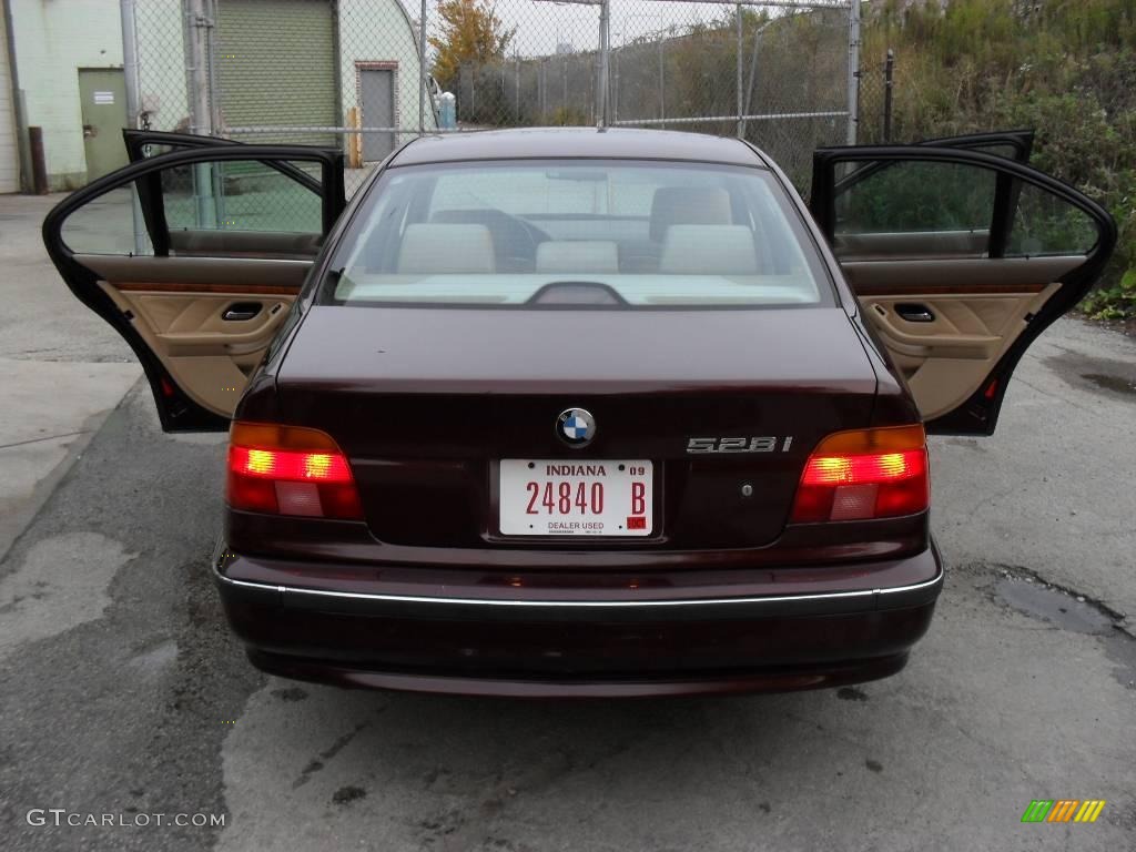 1997 5 Series 528i Sedan - Canyon Red Metallic / Sand Beige photo #12