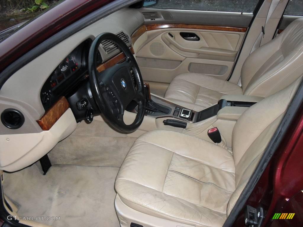 1997 5 Series 528i Sedan - Canyon Red Metallic / Sand Beige photo #15