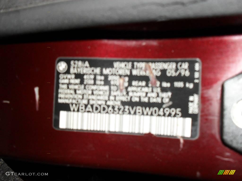 1997 5 Series 528i Sedan - Canyon Red Metallic / Sand Beige photo #26