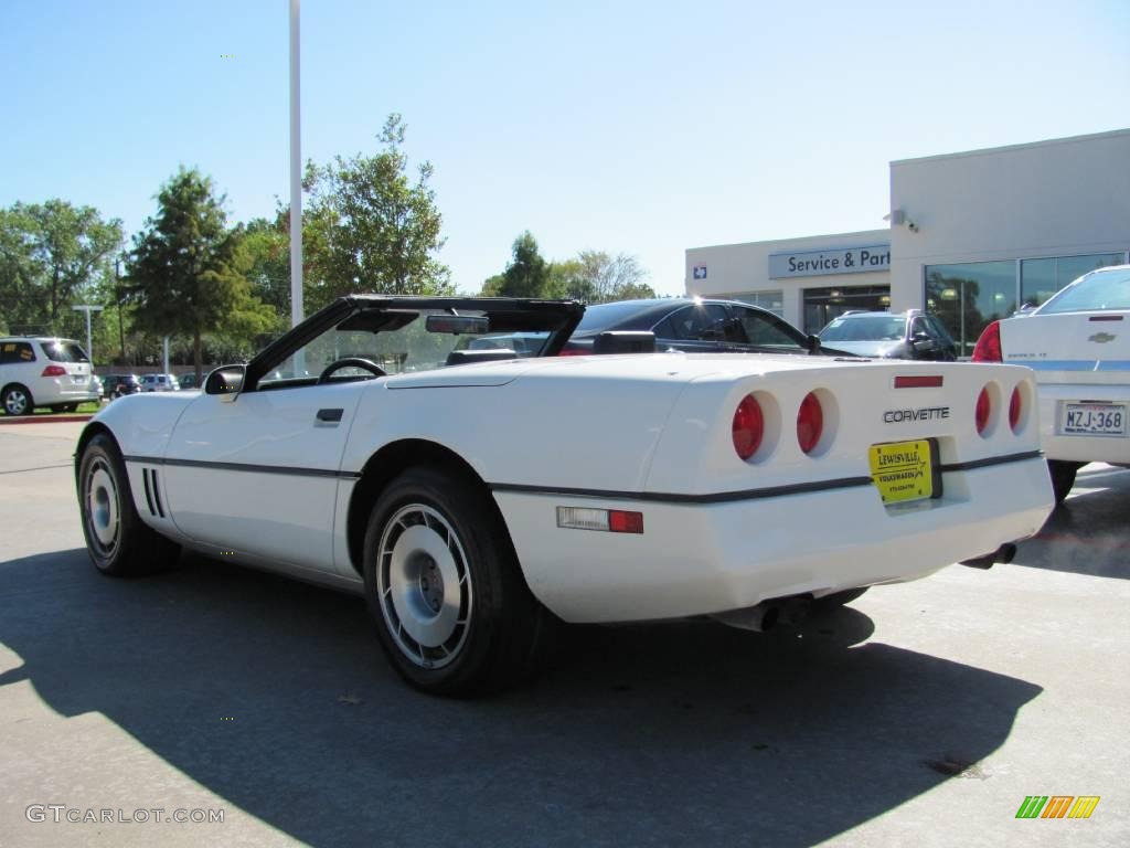 1987 Corvette Convertible - White / Black photo #3