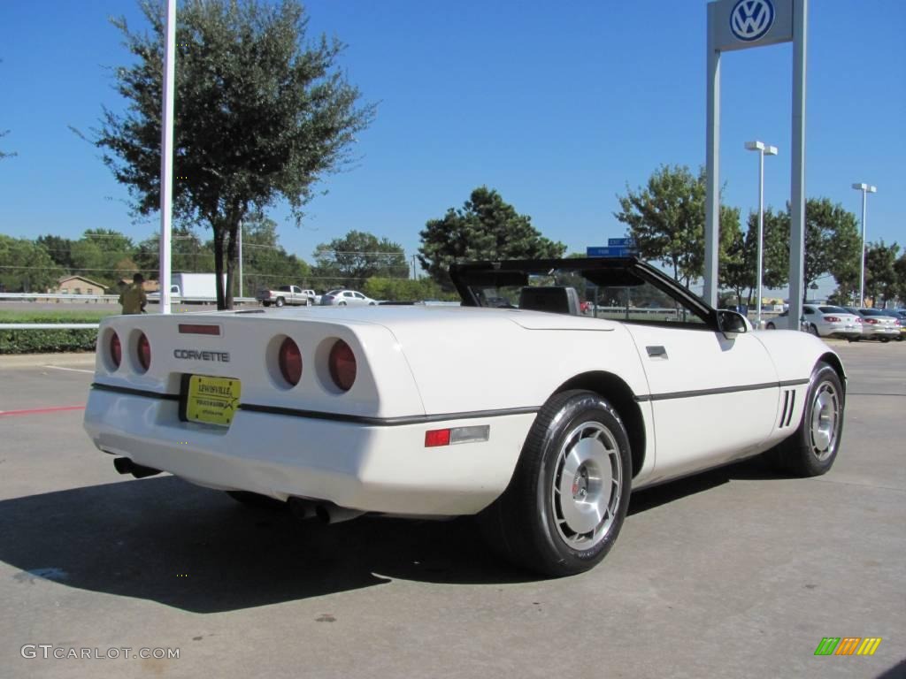 1987 Corvette Convertible - White / Black photo #5