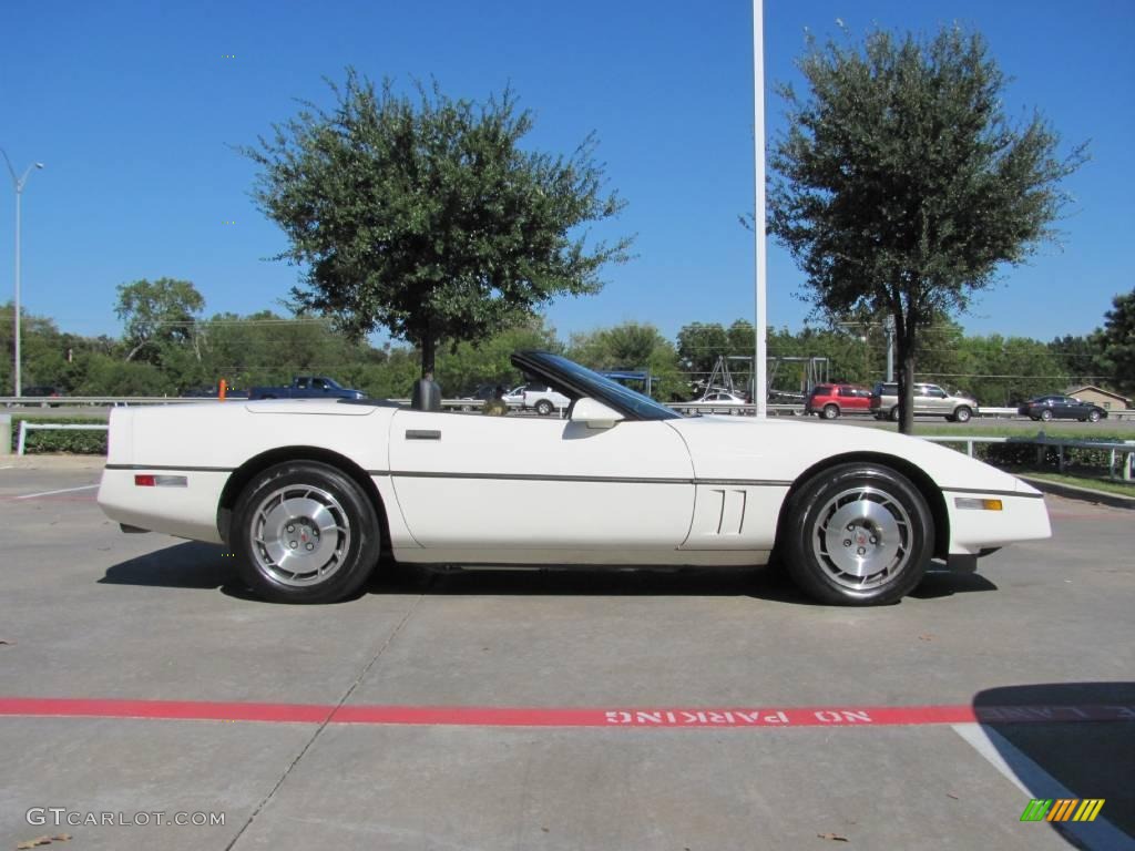 1987 Corvette Convertible - White / Black photo #6