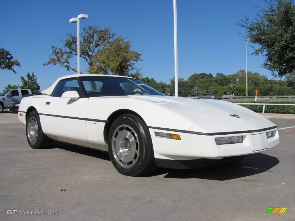1987 Corvette Convertible - White / Black photo #7