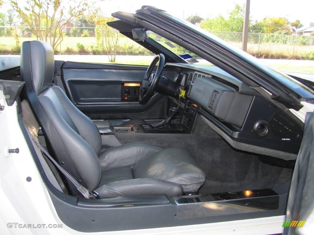 1987 Corvette Convertible - White / Black photo #10
