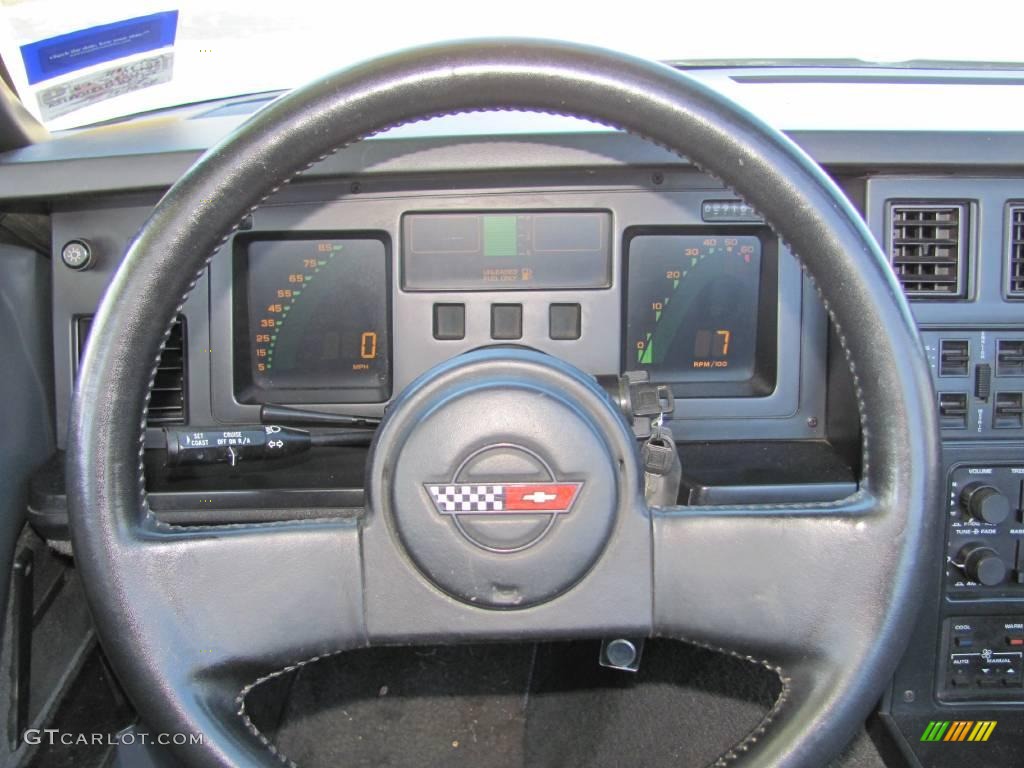 1987 Corvette Convertible - White / Black photo #13