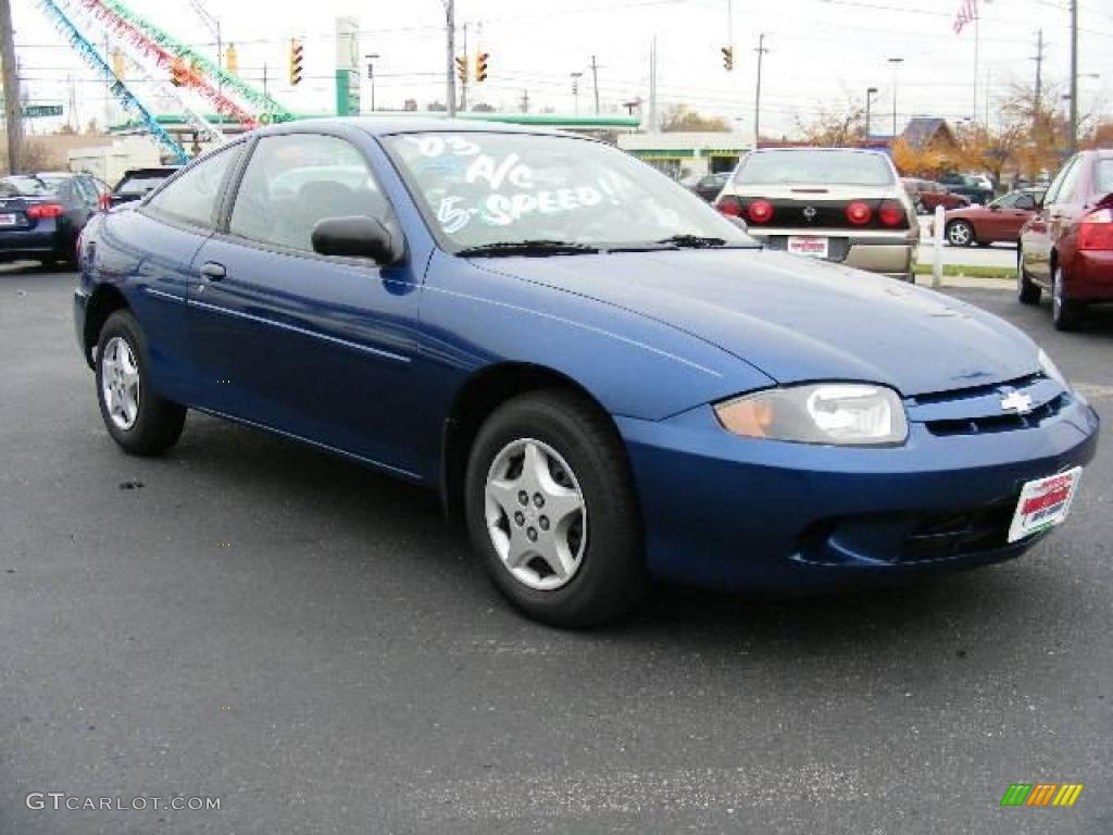 2003 Cavalier Coupe - Arrival Blue Metallic / Graphite Gray photo #7