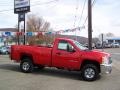 Victory Red 2009 Chevrolet Silverado 3500HD LT Regular Cab 4x4
