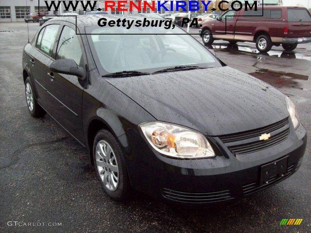 2010 Cobalt LT Sedan - Black Granite Metallic / Gray photo #1