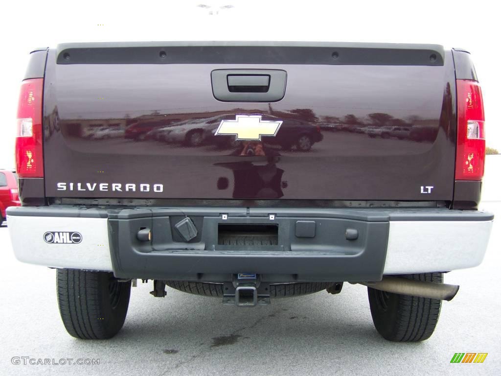2008 Silverado 1500 LT Extended Cab 4x4 - Dark Cherry Metallic / Light Titanium/Ebony Accents photo #6
