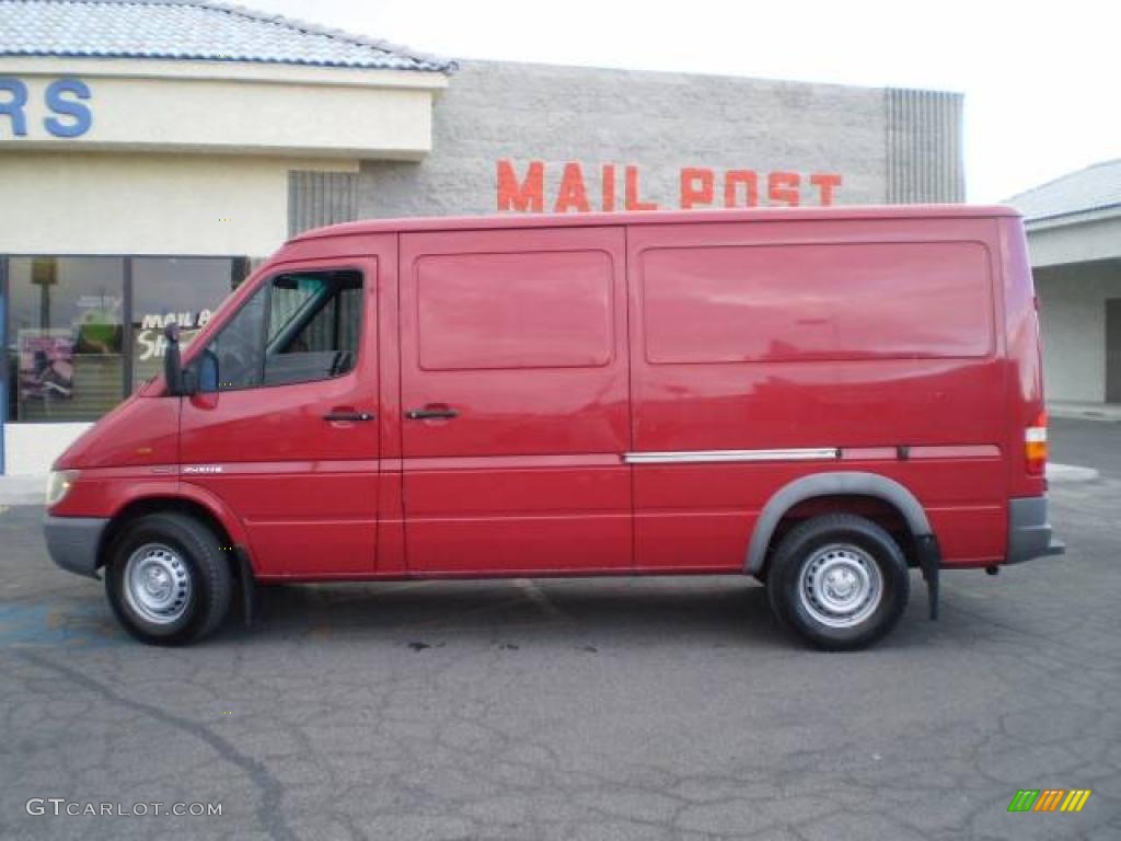 2003 Sprinter Van 2500 High Roof Cargo - Piedmont Red / Gray photo #1
