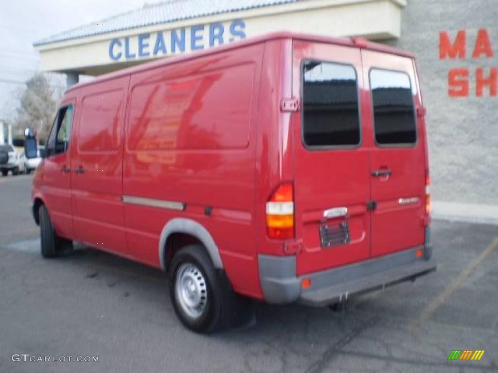 2003 Sprinter Van 2500 High Roof Cargo - Piedmont Red / Gray photo #3