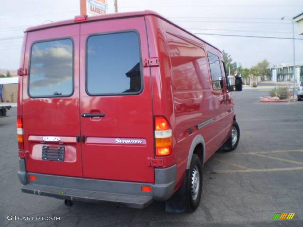 2003 Sprinter Van 2500 High Roof Cargo - Piedmont Red / Gray photo #6