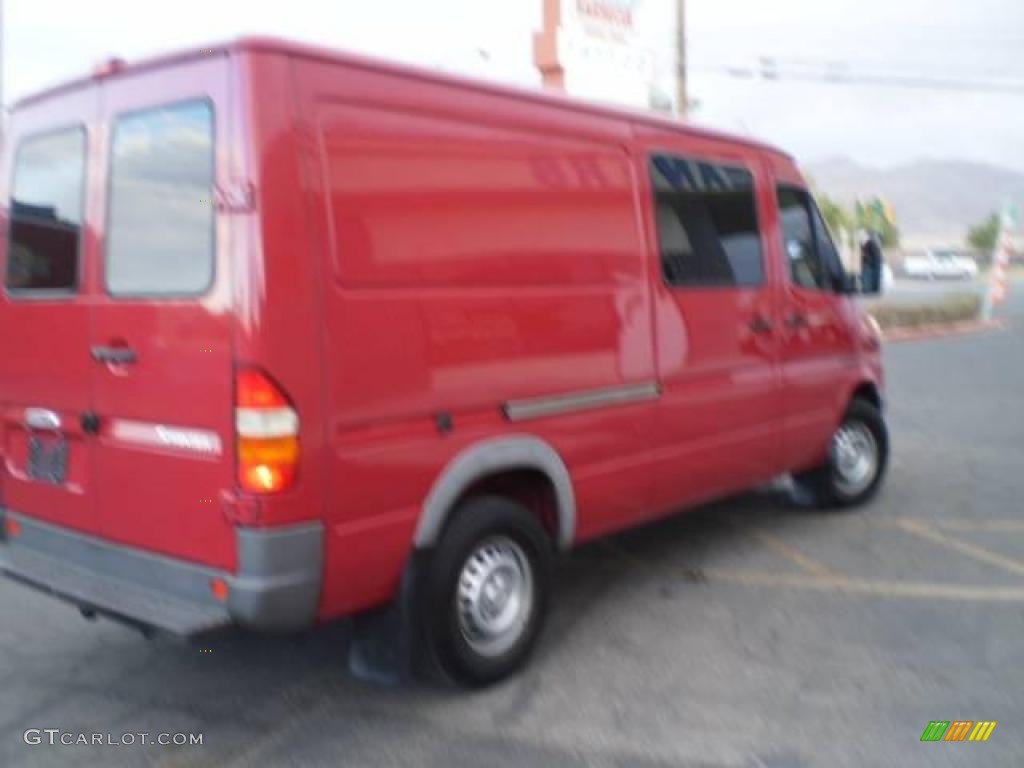 2003 Sprinter Van 2500 High Roof Cargo - Piedmont Red / Gray photo #7