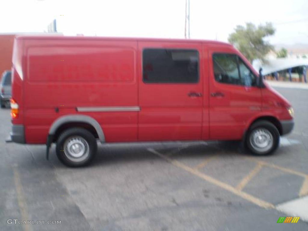 2003 Sprinter Van 2500 High Roof Cargo - Piedmont Red / Gray photo #9