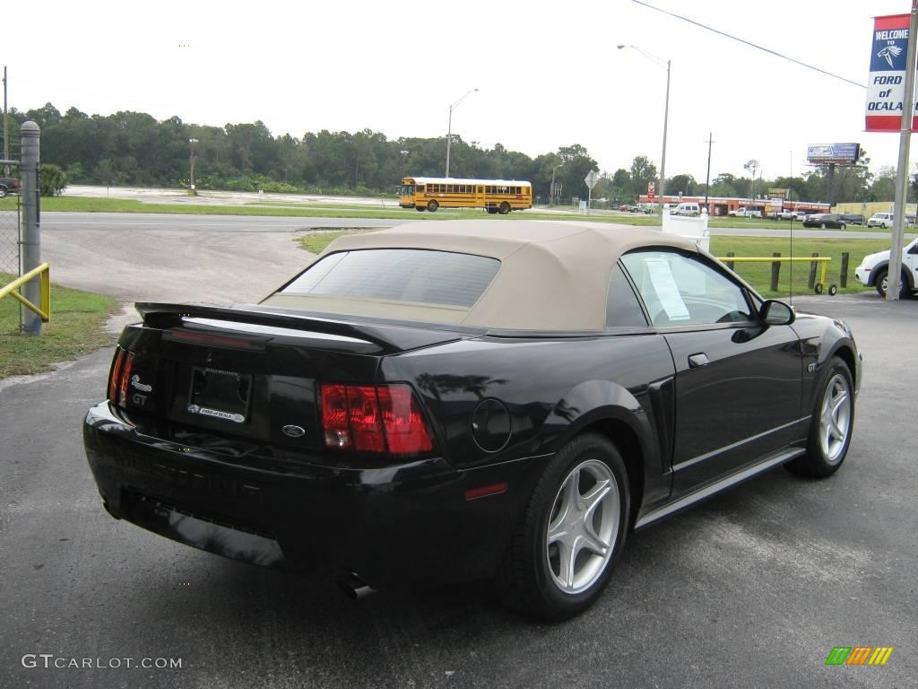 2000 Mustang GT Convertible - Black / Medium Parchment photo #3