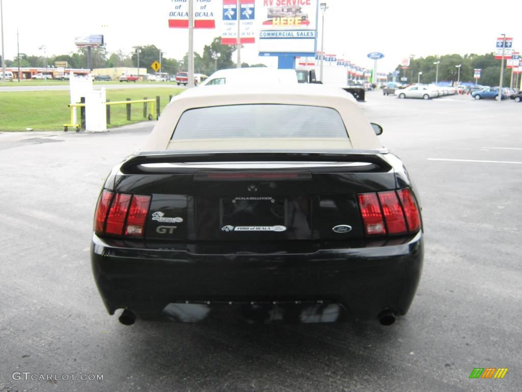 2000 Mustang GT Convertible - Black / Medium Parchment photo #4