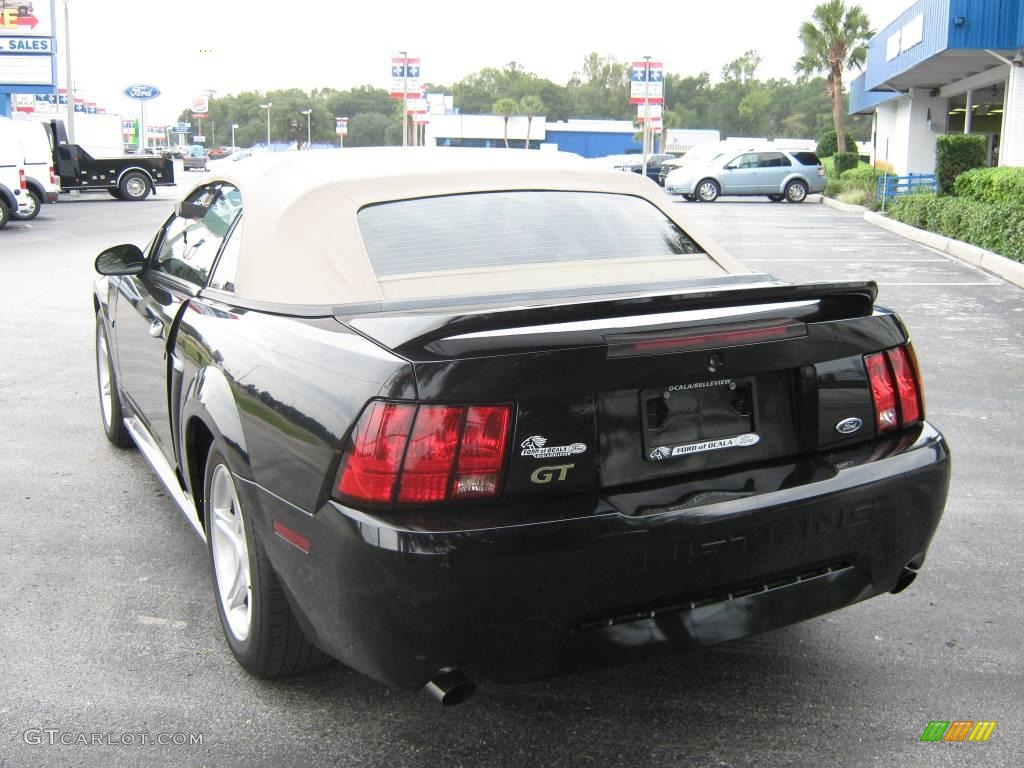 2000 Mustang GT Convertible - Black / Medium Parchment photo #5