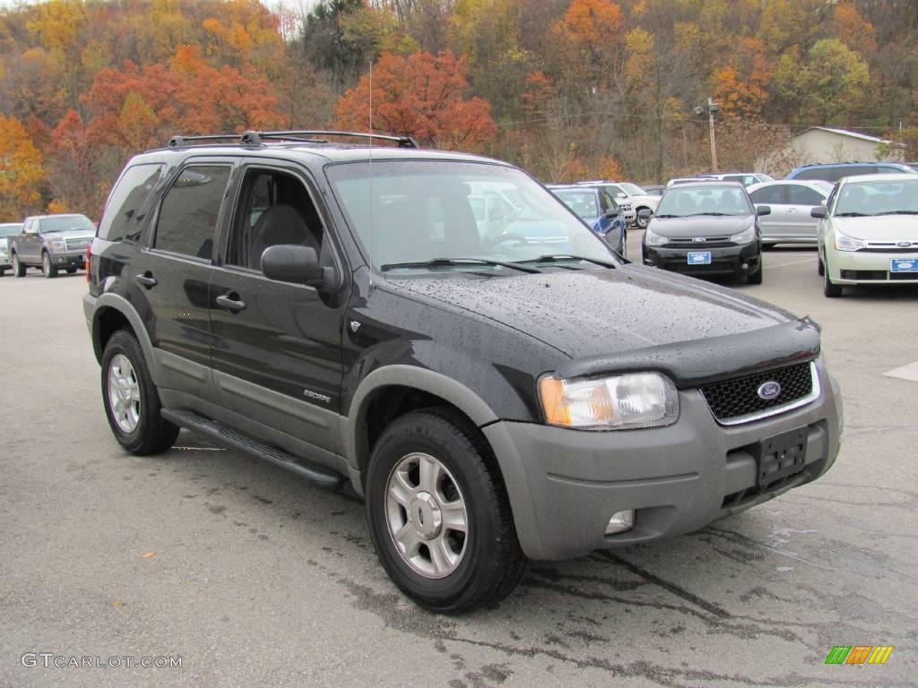 2001 Escape XLT V6 4WD - Black / Medium Graphite Grey photo #4