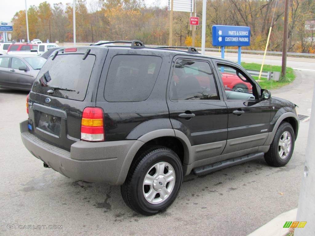 2001 Escape XLT V6 4WD - Black / Medium Graphite Grey photo #5