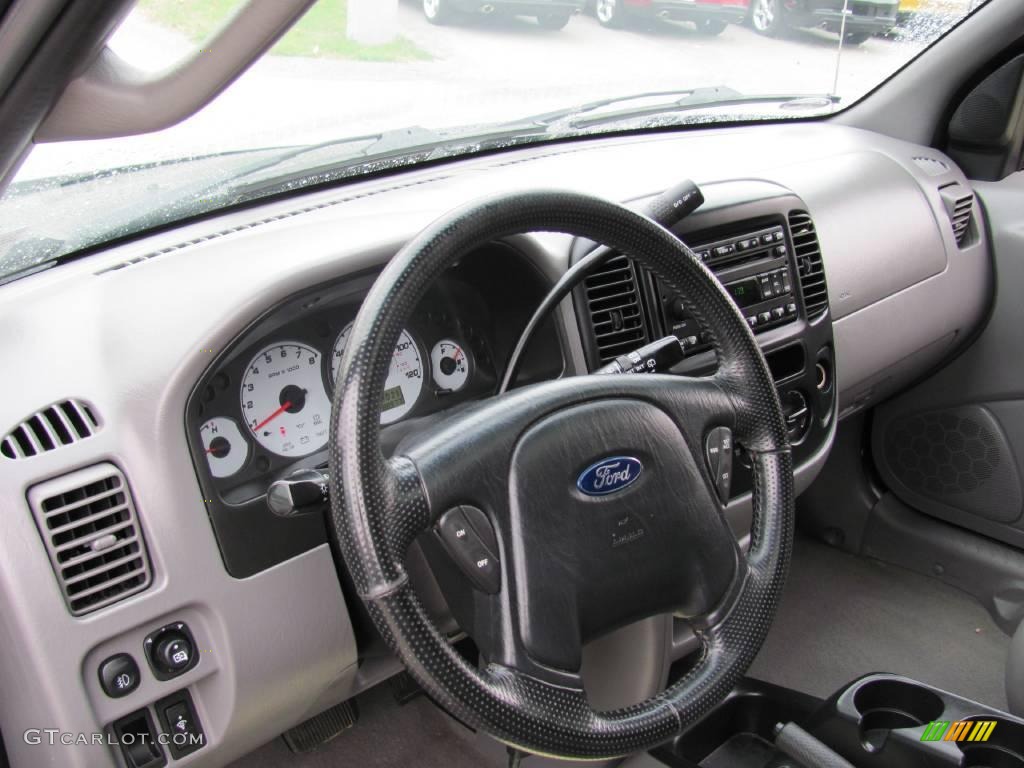 2001 Escape XLT V6 4WD - Black / Medium Graphite Grey photo #7