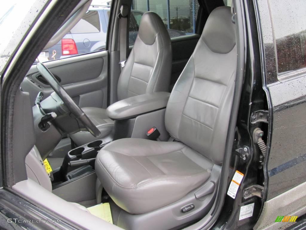 2001 Escape XLT V6 4WD - Black / Medium Graphite Grey photo #9