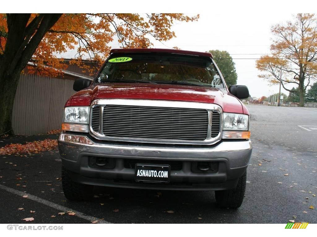 2003 Excursion XLT 4x4 - Red Fire Metallic / Medium Flint photo #2