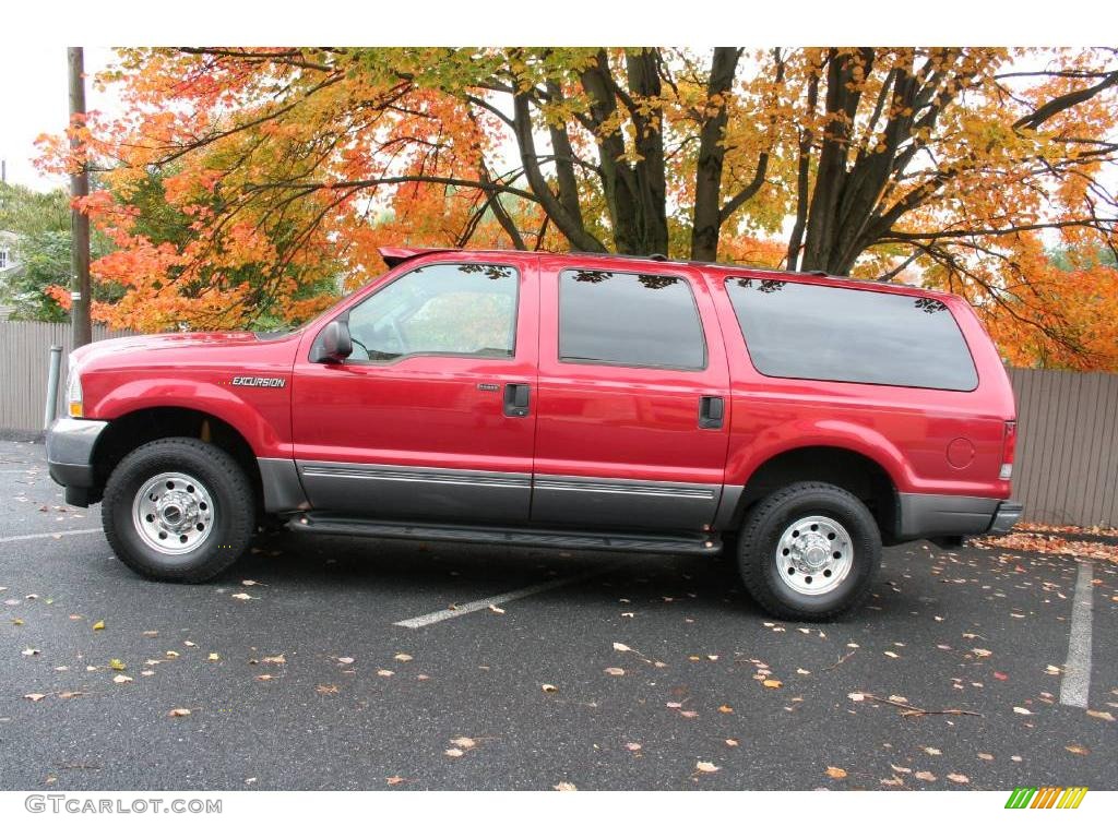 2003 Excursion XLT 4x4 - Red Fire Metallic / Medium Flint photo #3