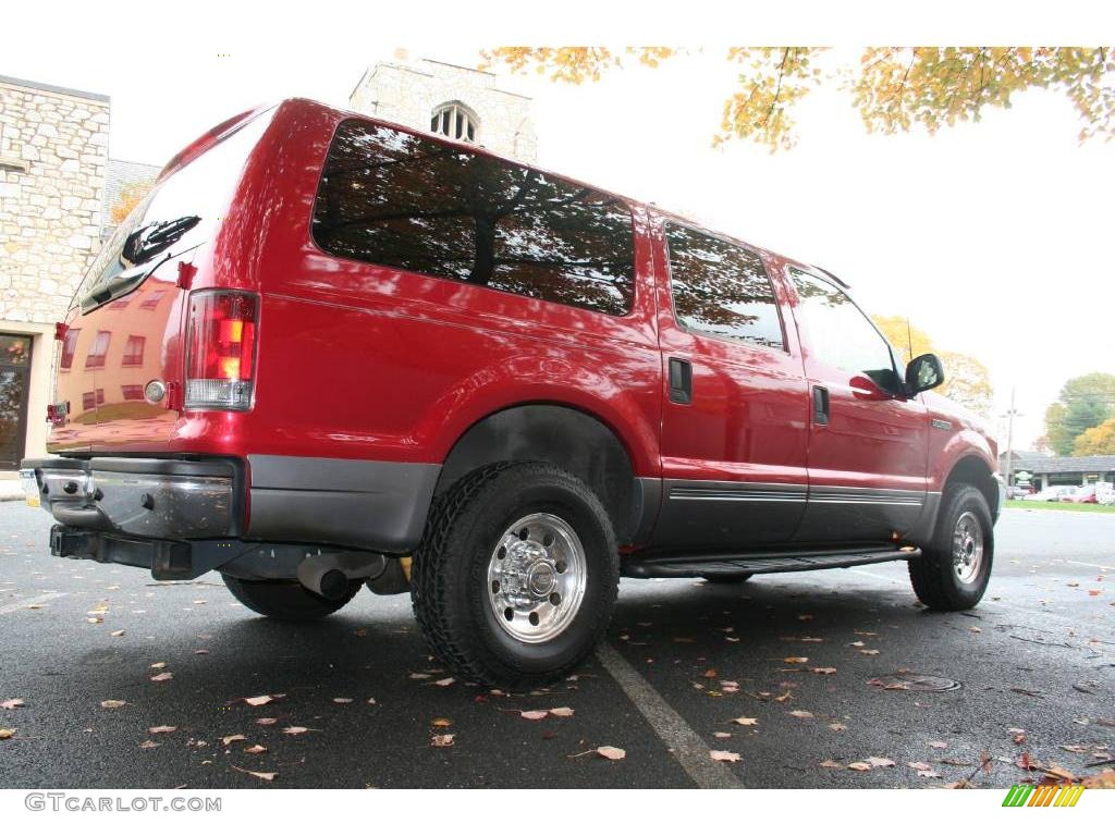 2003 Excursion XLT 4x4 - Red Fire Metallic / Medium Flint photo #5