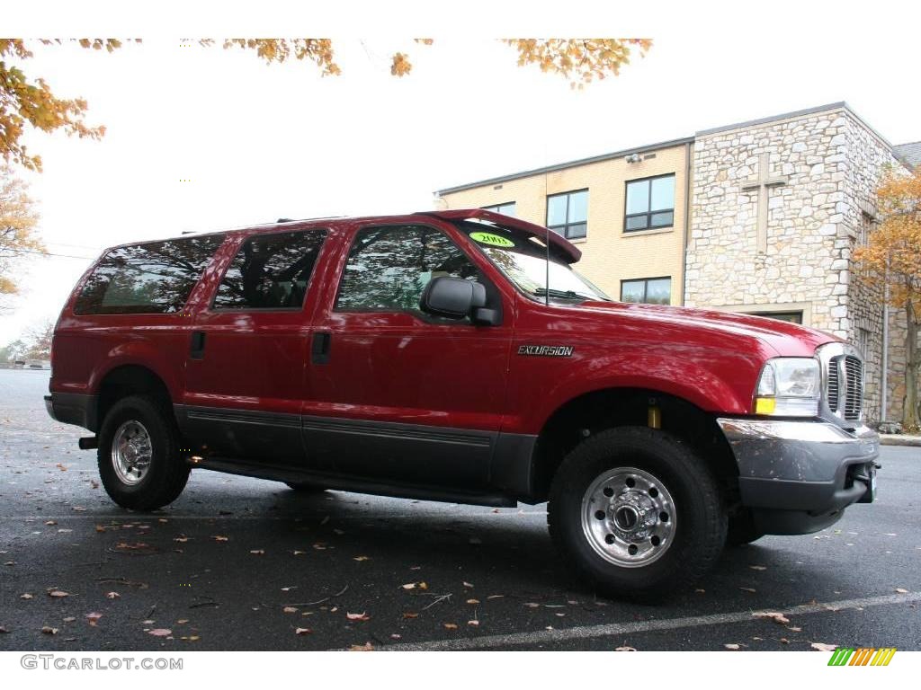 2003 Excursion XLT 4x4 - Red Fire Metallic / Medium Flint photo #6