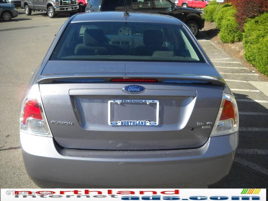 2007 Fusion SE V6 AWD - Tungsten Grey Metallic / Charcoal Black photo #7