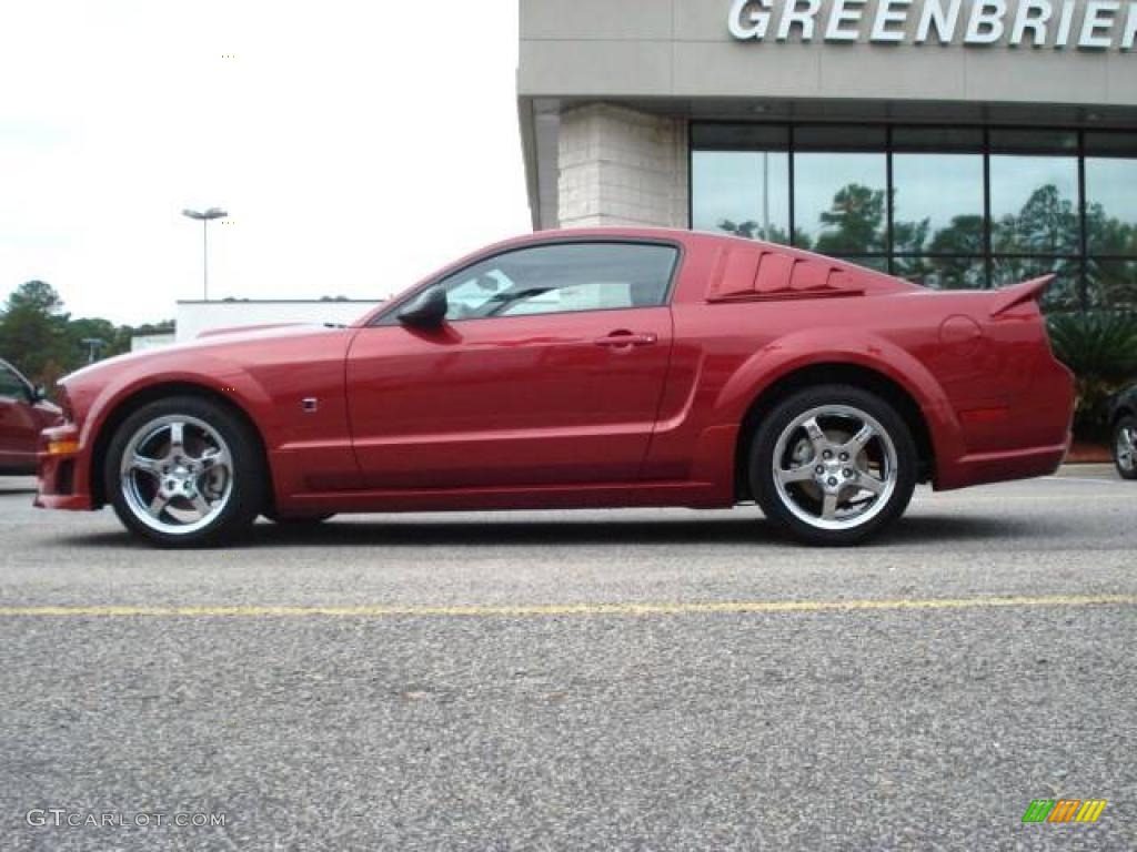 2007 Mustang Roush Stage 1 Coupe - Redfire Metallic / Dark Charcoal photo #3