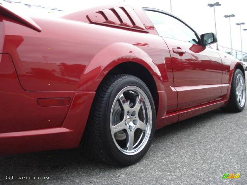 2007 Mustang Roush Stage 1 Coupe - Redfire Metallic / Dark Charcoal photo #8