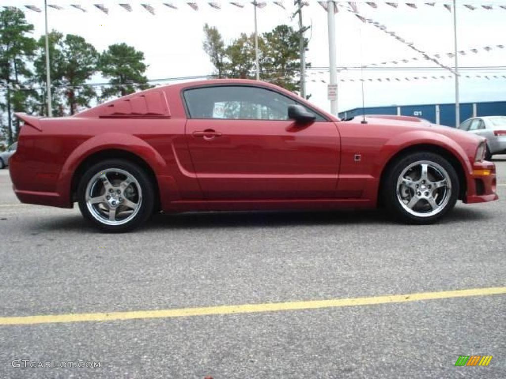 2007 Mustang Roush Stage 1 Coupe - Redfire Metallic / Dark Charcoal photo #9