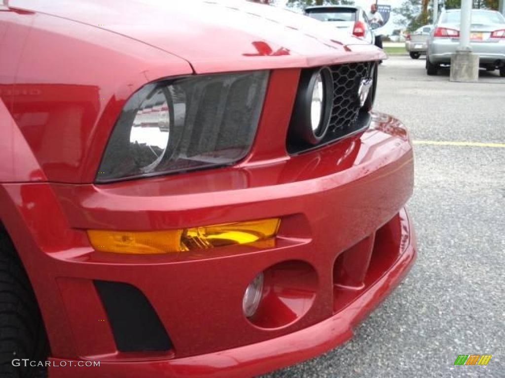 2007 Mustang Roush Stage 1 Coupe - Redfire Metallic / Dark Charcoal photo #11